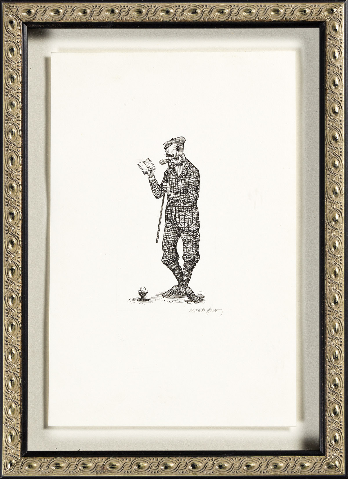 EDWARD GOREY (1925-2000) Golfer.